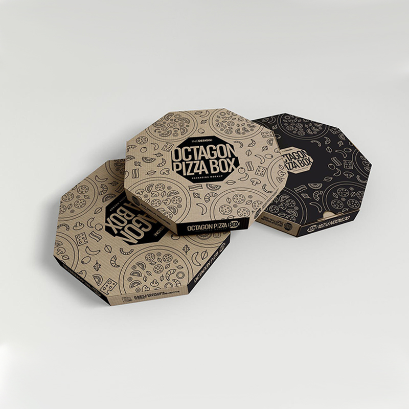 Wholesale Reusable Pizza Carton Custom Printed Corrugated Paper Packaging Cheap Pizza Box