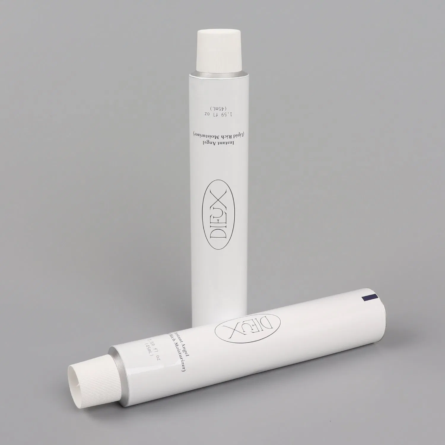 Cosmetic Tube Package Moisture Cream Aluminum Collapsible Tube Package for Hand Care/ 28mm 80ml E 2.7 FL Oz with Stand up Cap