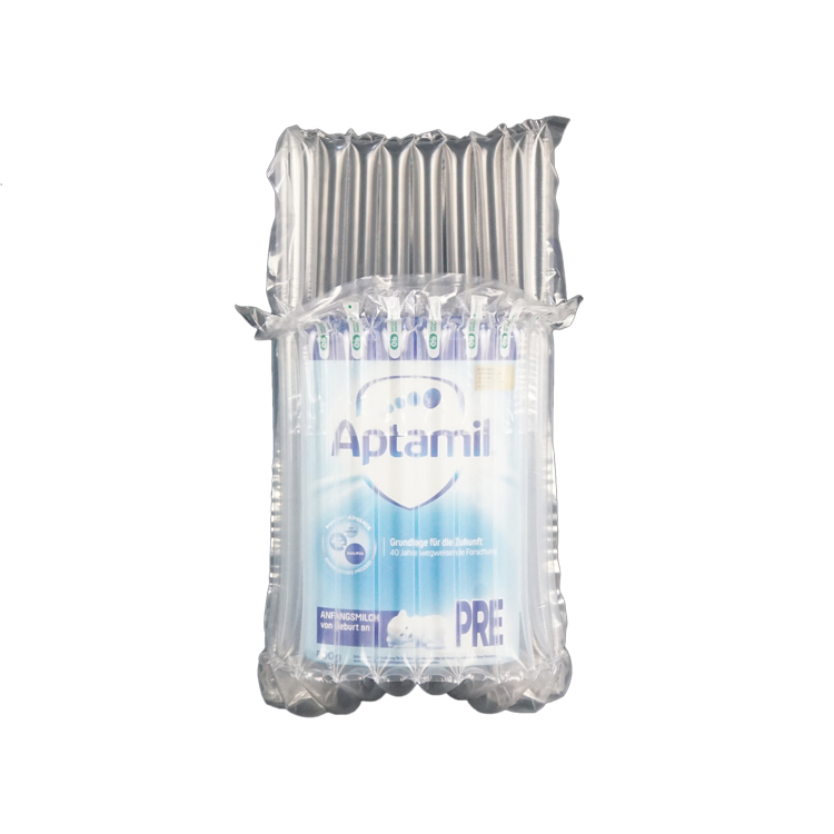 Recyclable Waterproof Protective Pillow Airbag Transparent Plastic Packing Inflatable Post Air Column Film for Protecting Shipping Powder Fragile Package