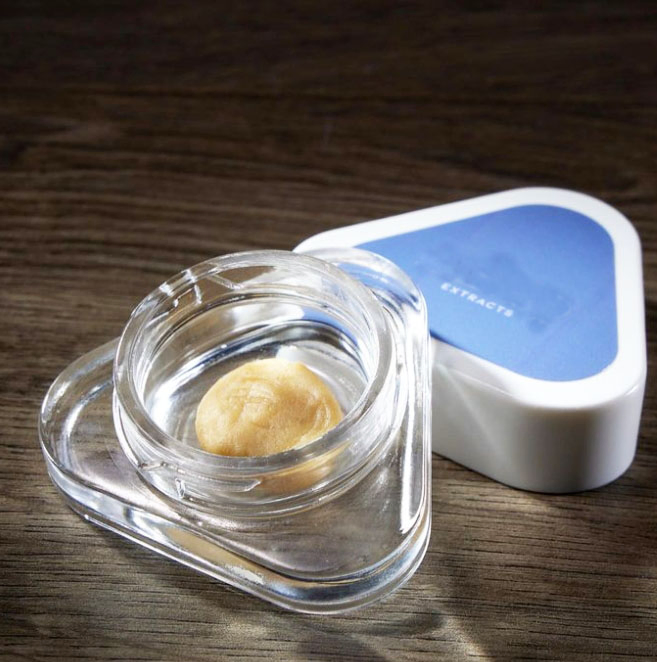 Triangle Factory Cr Glass Cosmetic 3G 5g 7g 9g Glass Concentrate Extracts Oil Bottle Jar Package with CRC Child Resistance Resistant Proof Resist Lid