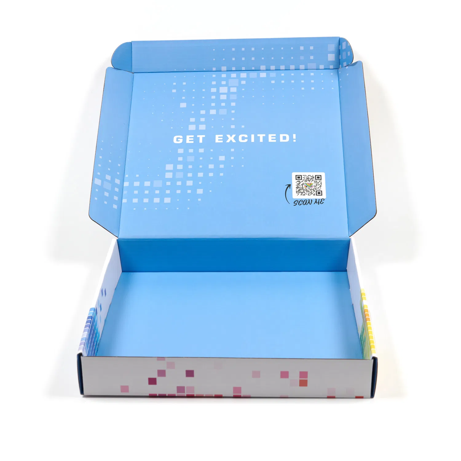 Custom Logo Colored Gold Foil Corrugated Paper Cosmetic Packing Box