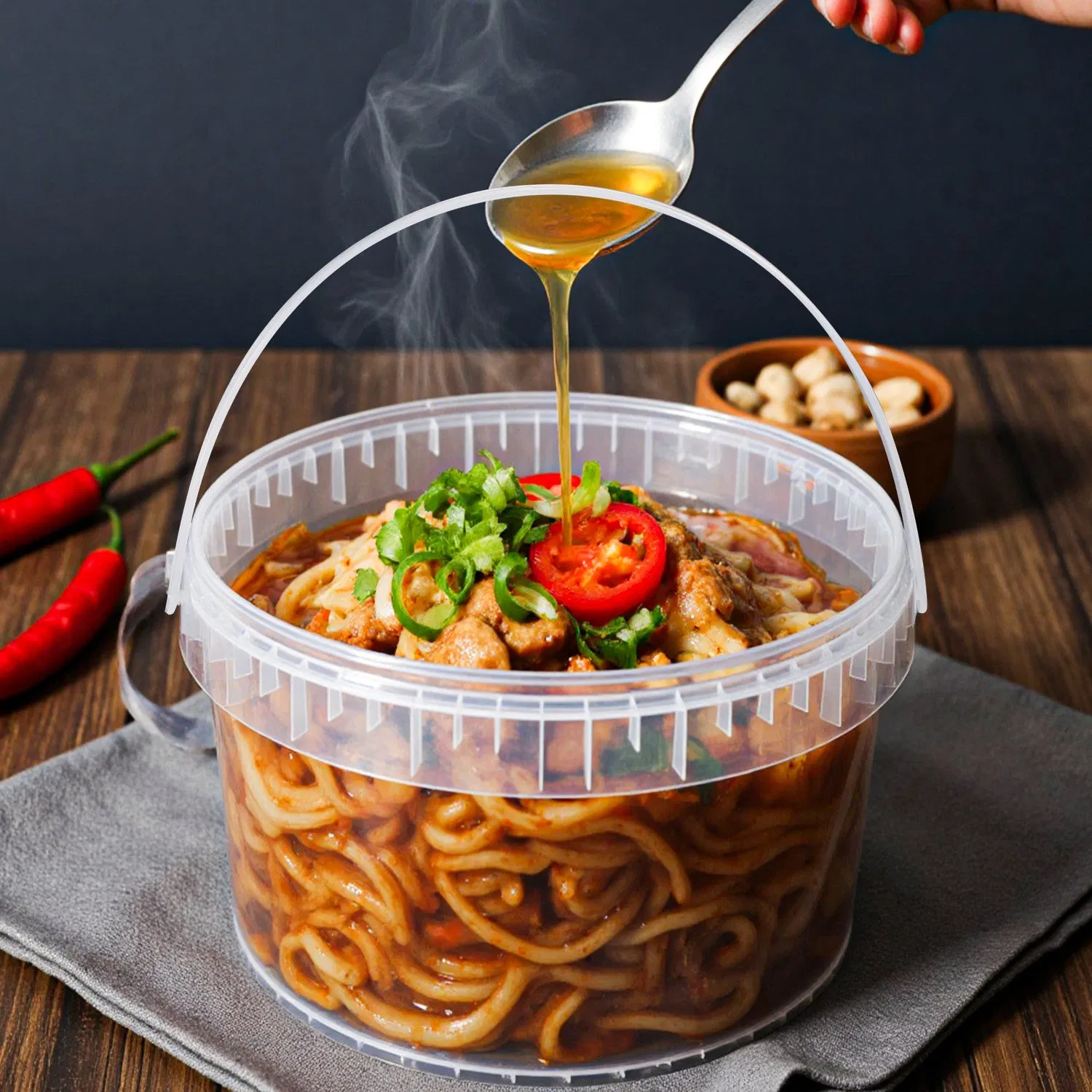 BPA Free Plastic Bucket, Airtight Food Package for Safe Storage