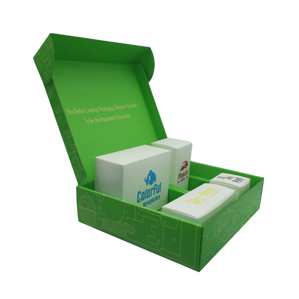 Manufacture Customized Colored Cardboard Mailer Box with Inserts Corrugated Divided Paper Box Packaging Paper Box