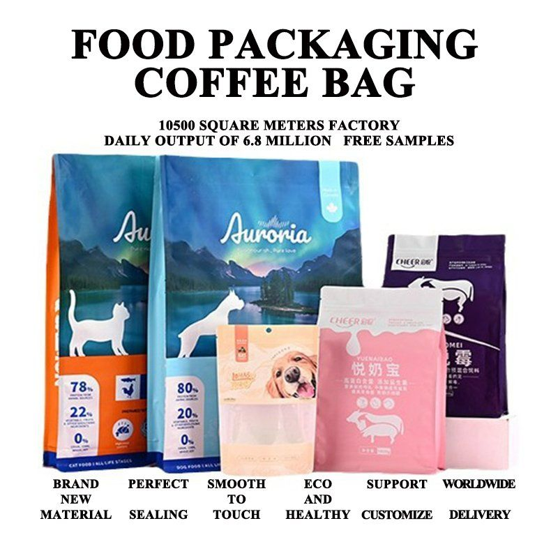 Ziplock Disposable Mylar Plastic Protain Powder Packaging Aluminum Pouch Doypack Coffee Tea Food Bag Package