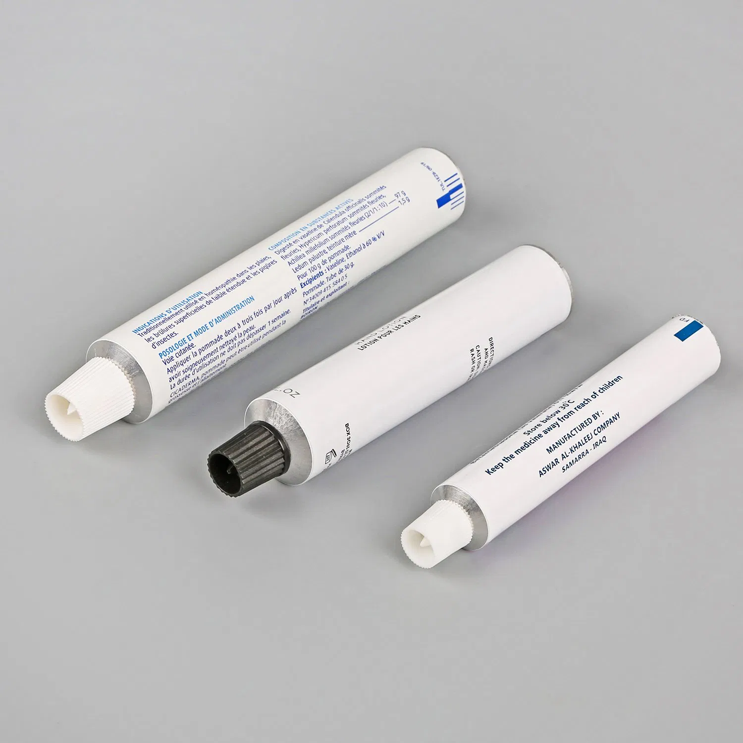 Factory Price Empty Custom Blank Tube Cosmetic Aluminum Test Package