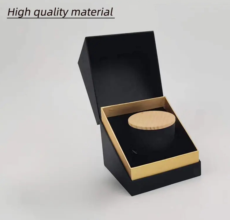 Custom Logo Luxury Recyclable Cardboard Empty Unique Candle Jar Gift Box Package