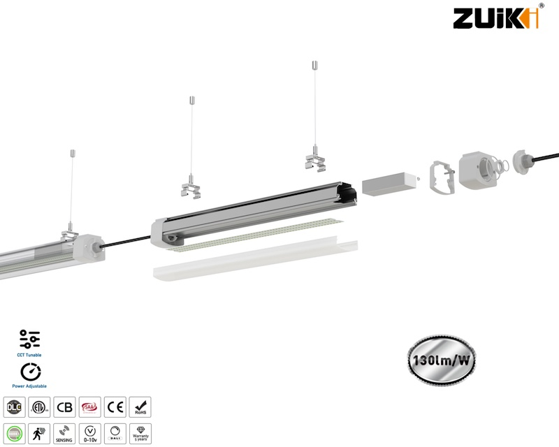 Heavy-Duty LED Vapor Tight Fixture for Outdoor Use