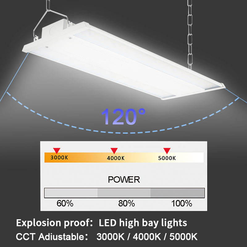 Industrial Factory Us in Stock Dlc CE 130W to 400W 2FT 3FT 4FT Sensor Commercial LED Linear High Bay Light with Battery