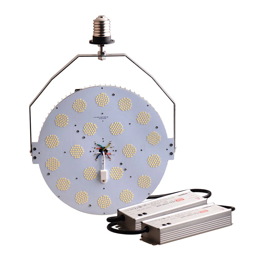 Us Stock 80W-100W-120W LED Retrofit Kits Light 100-277VAC E26 &E39 Socket Adjust Color 4 in 1 Lamp