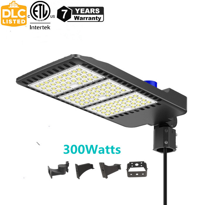 Die-Casting Aluminum Motion Sensor IP66 80*150 Degree Type 3,5 Lens UL Dlc 200 Watt LED Street Light OEM Shoe Box LED Light Parking Lot 100W 150W 300W 400W 500W
