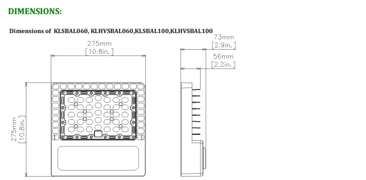 LED Parking Lot Light 100W