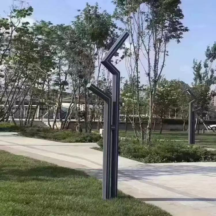 40W Wall Pack Solar Garden Light Aluminum Post Top LED Country Yard Lamp with AC Power Supply