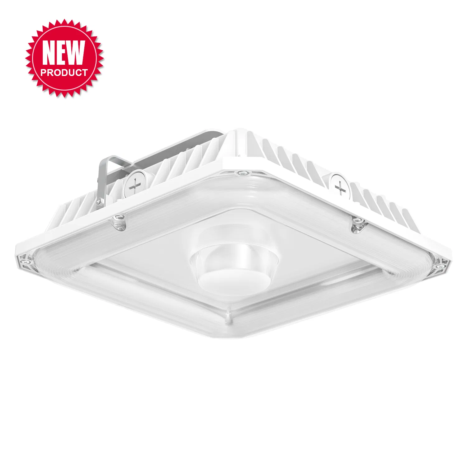 Robust 100W IP65 Waterproof LED Canopy Light for Gas Stations and Outdoor Garages Professional-Grade Outdoor Ceiling