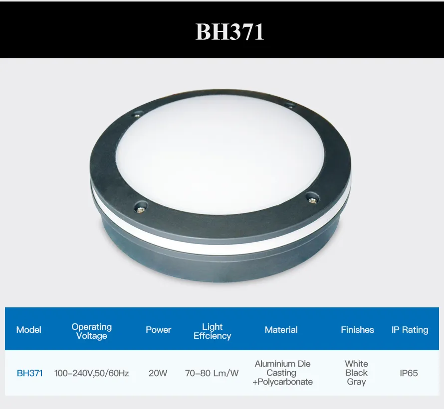 Bh371 Type LED Bulkhead Light View