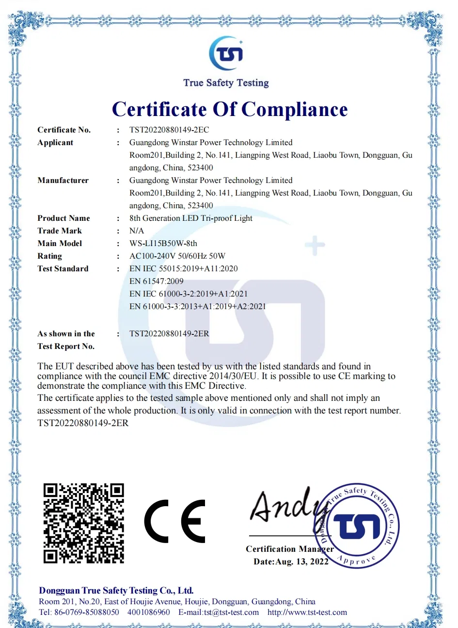 CE Certificate