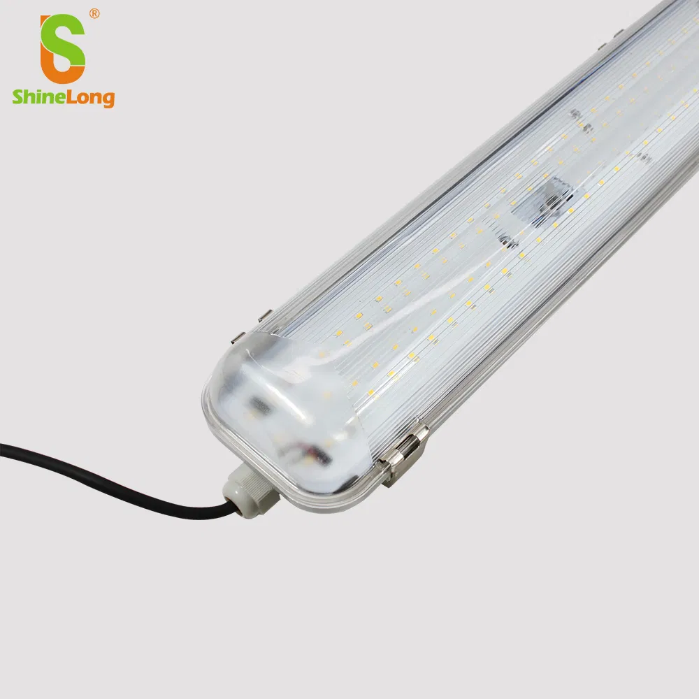 60W Industrial Outdoor LED IP65 Ik08 PC Tri-Proof Fixture with Microwave Sensor