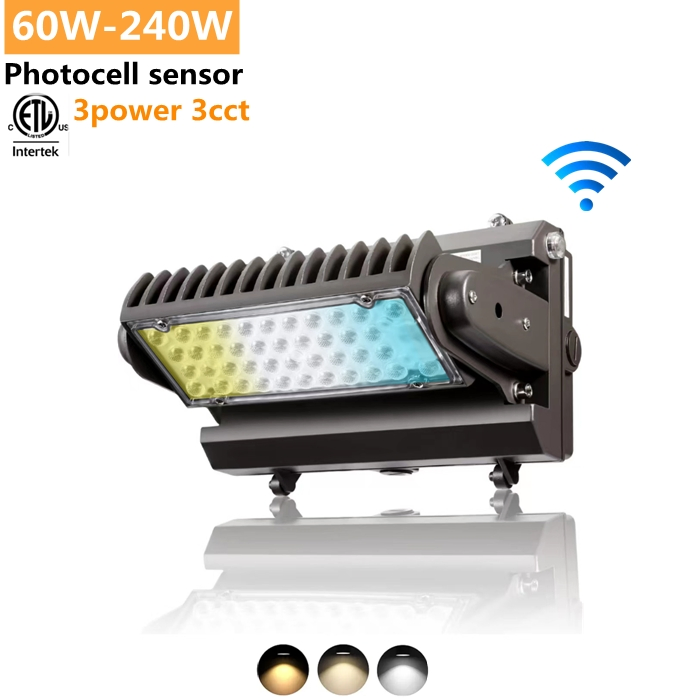 3power 3CCT Selectable Switchable ETL Dlc 120W LED Wall Pack Rotatable Adjustable Wall Lights Commercial Lighting Fixture