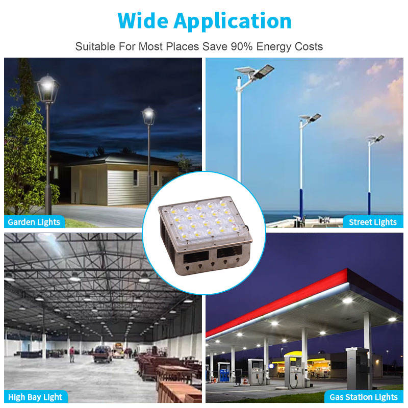 60W 80W 100W 120W 150W 5700K Solar LED Retrofit Kits for Gas Station 400W Mh 370W 480W Metal Halide Replacement LED Street Light
