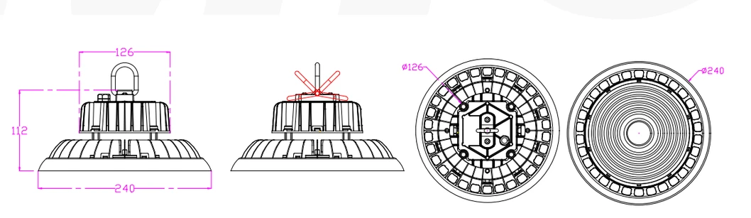 100W Dimensions