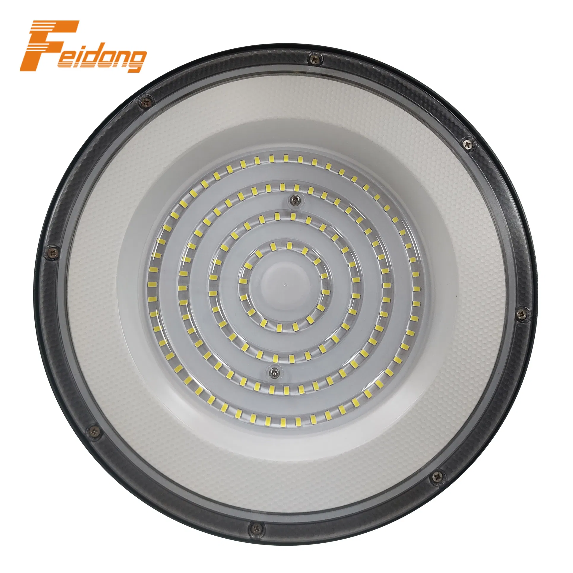 Aluminium IP65 SMD 100W 150W 200W Lighting Lamp UFO LED Industrict Linear Dimming Surge 10kv Lightning Protect CCT High Bay Light