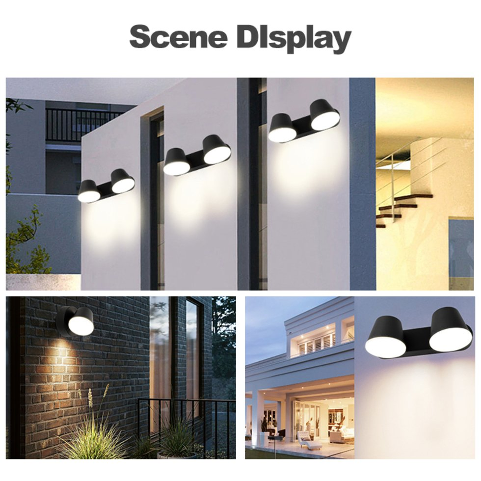 Outdoor Lights Wall Mounted IP65 Waterproof Outdoor Light LED Wall Light Fixture