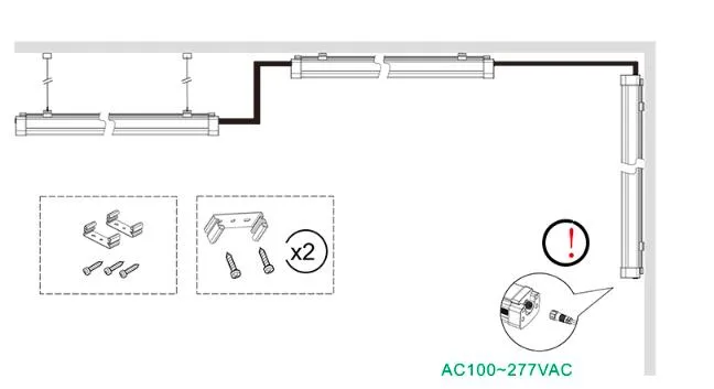 Triproof LED Fixture Components