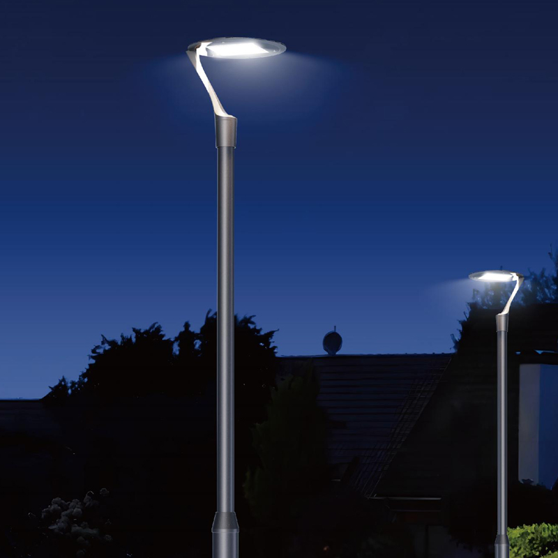Outdoor Waterproof LED Garden Yard Pole Lamp Post Top Light