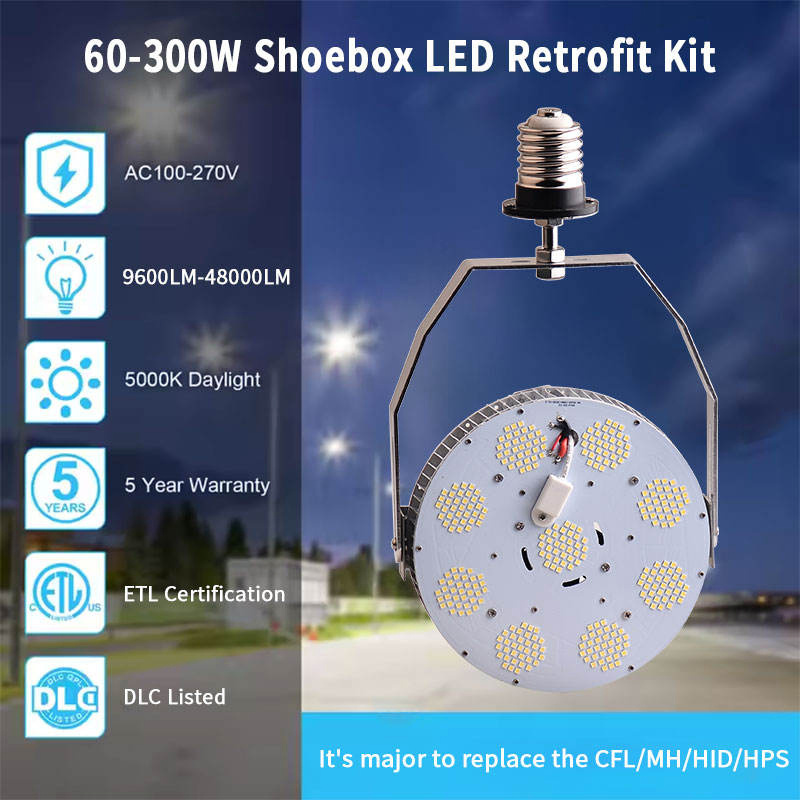 Bbier CE &amp; ETL Certified 100W 240W LED Retrofit Kit for Road &amp; Parking Lot Street Lights