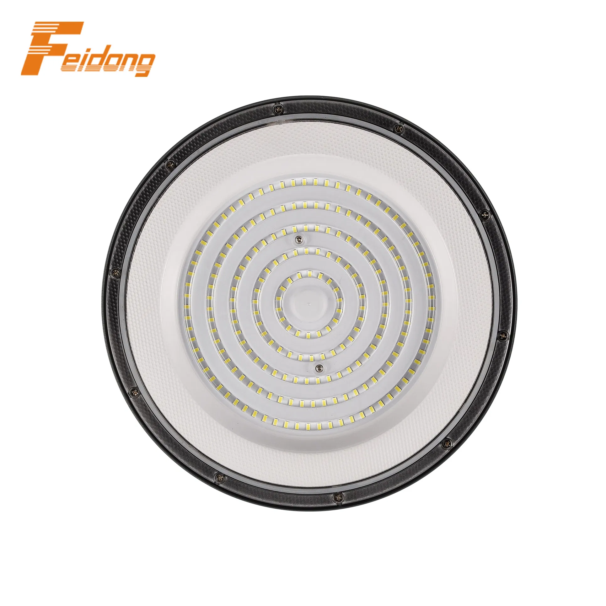Aluminium IP65 SMD 100W 150W 200W Lighting Lamp UFO LED Industrict Linear Dimming Surge 10kv Lightning Protect CCT High Bay Light
