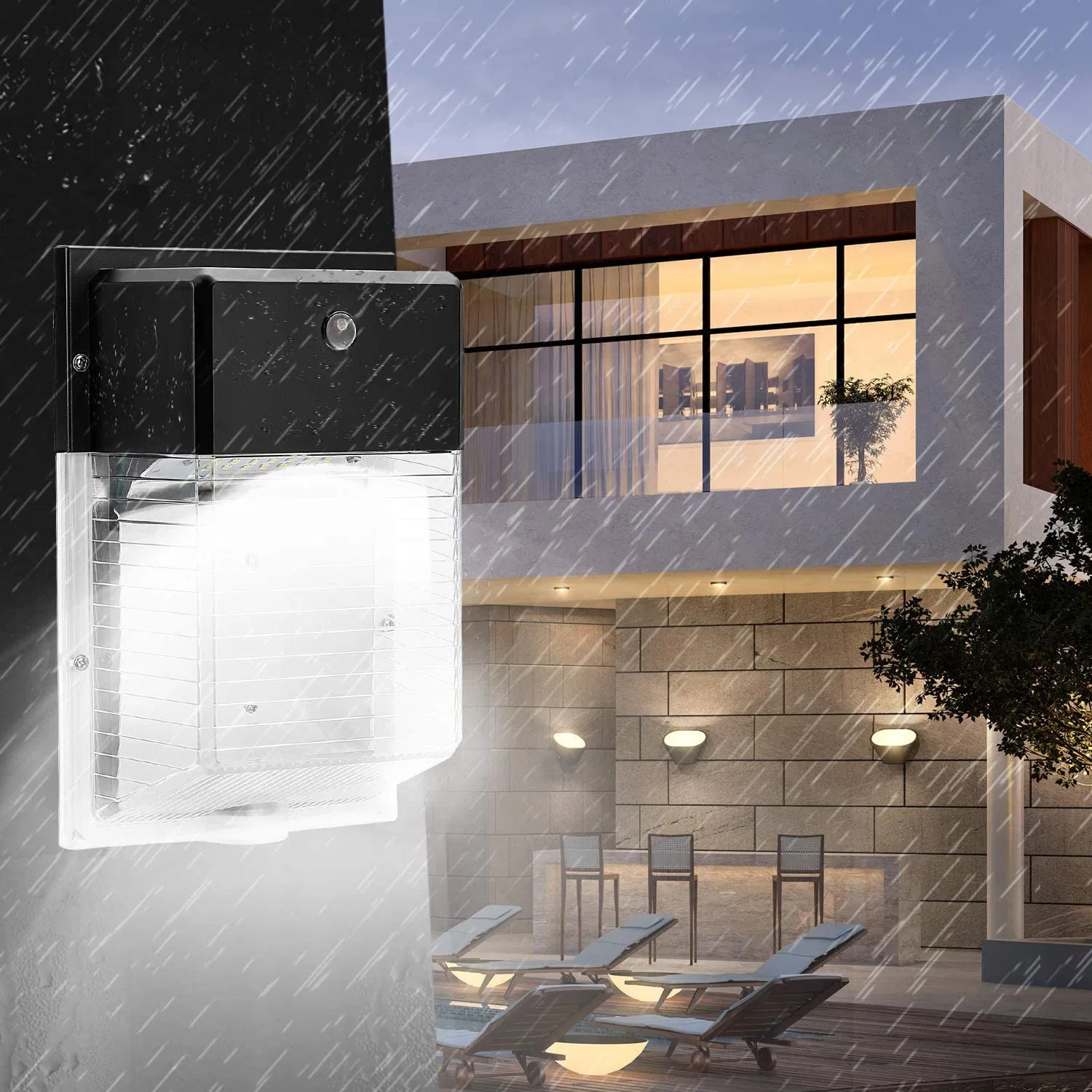 ETL Dlc EMC FCC TUV CB SAA Patent Design Industrial LED Wall Pack Wall Light Fixtures 20W 25W 30W 40W