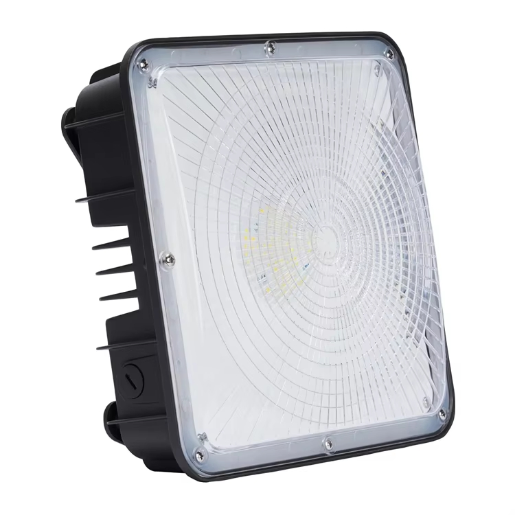 7 Years Warranty CE ETL Approved LED Canopy Light 40W 60W 80W 100W High Lumen Output IP65waterproof Gas Station Light