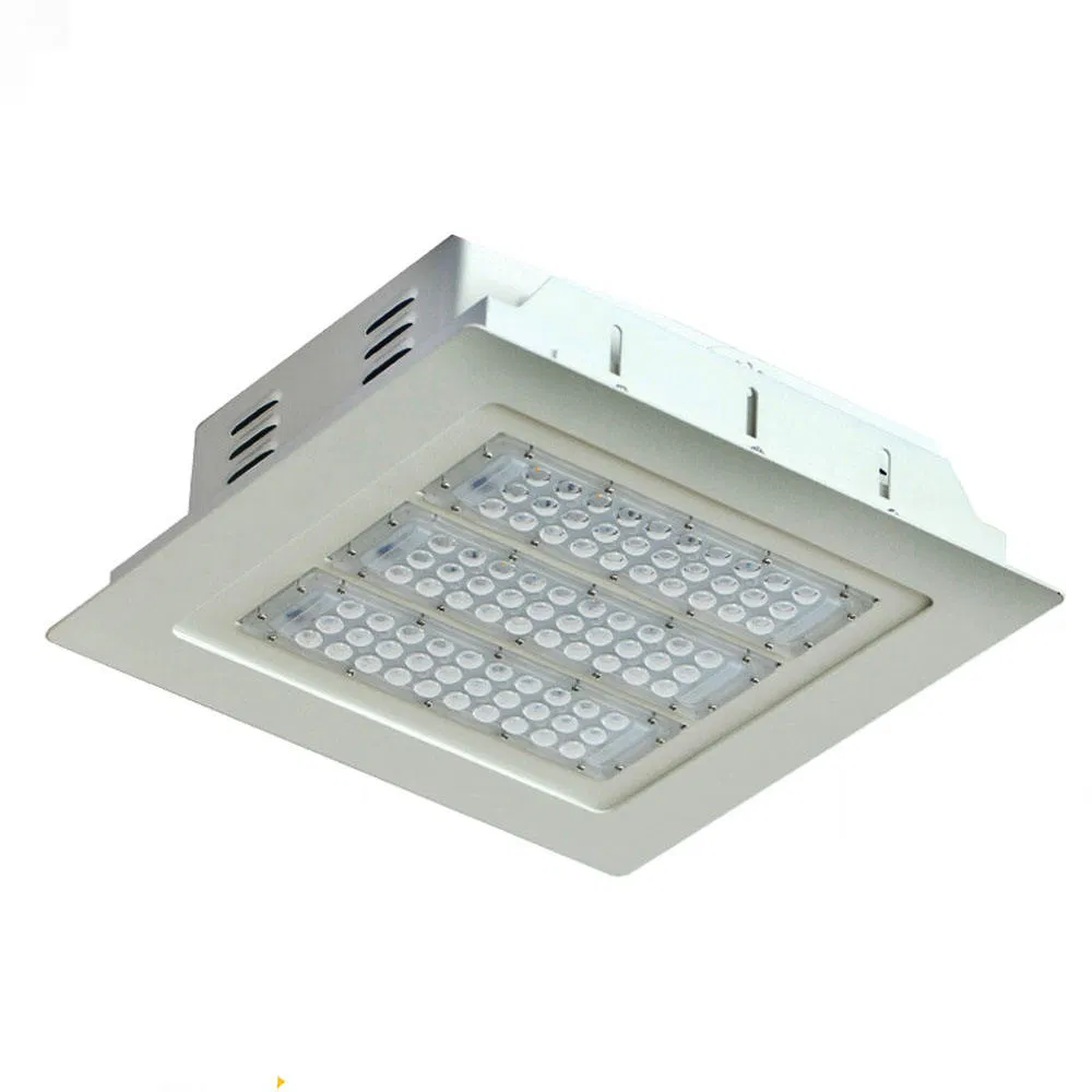 100W Outdoor LED Canopy Light 140lm/W High Brightness Gas Station LED Parking Garage Lights