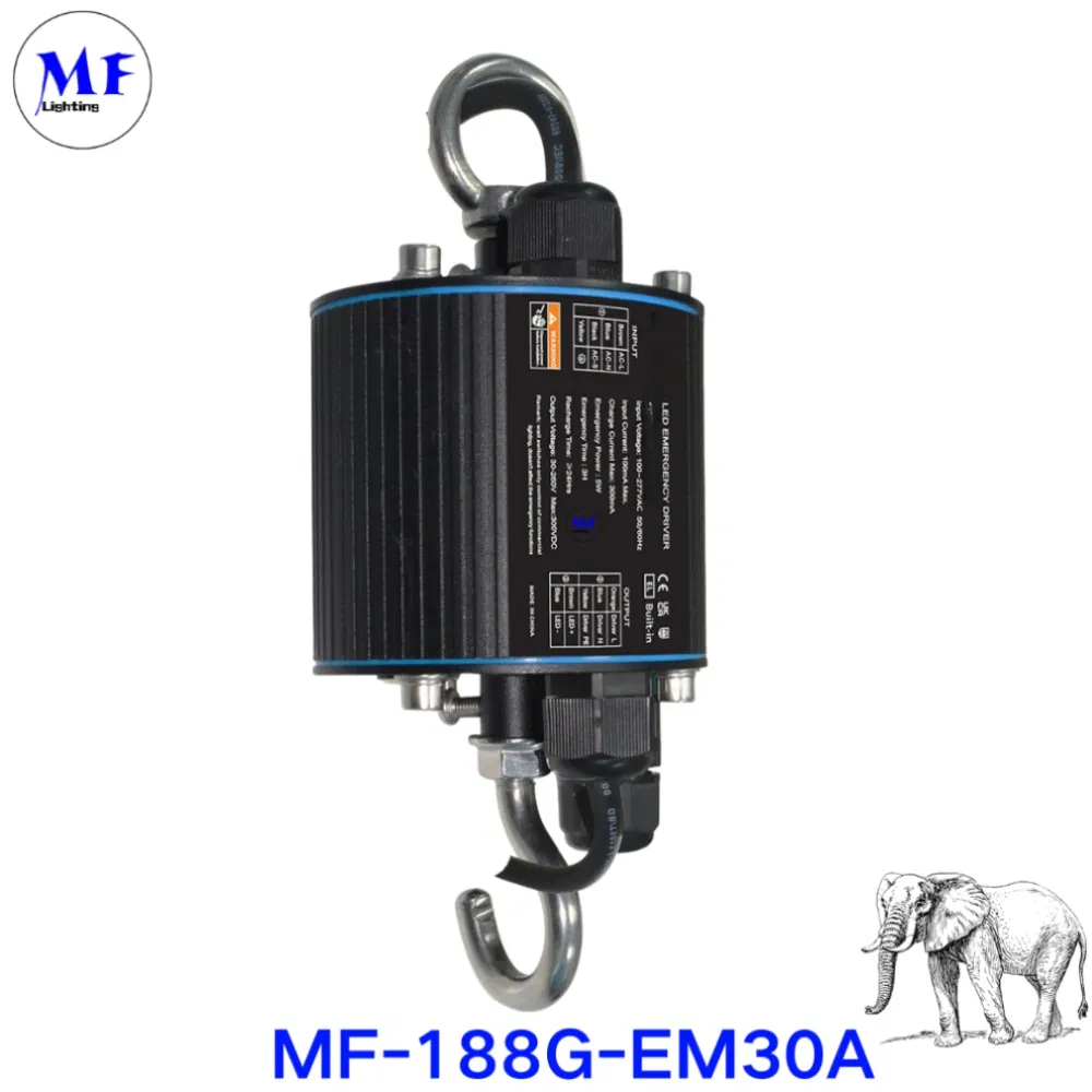 16yrs Manufacture IP65 Waterproof 15W 3h 20W 2h 30W 1.5h LiFePO4 LED Light Emergency Backup Ballast Battery Power Supply Kit Highbay 3years Warranty Driver