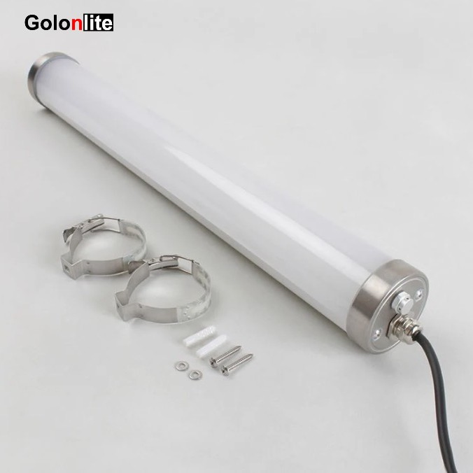 IP69K Light Vapor Tight LED Triproof Luminaire for Food Processing Factory Carwash Chicken Farm