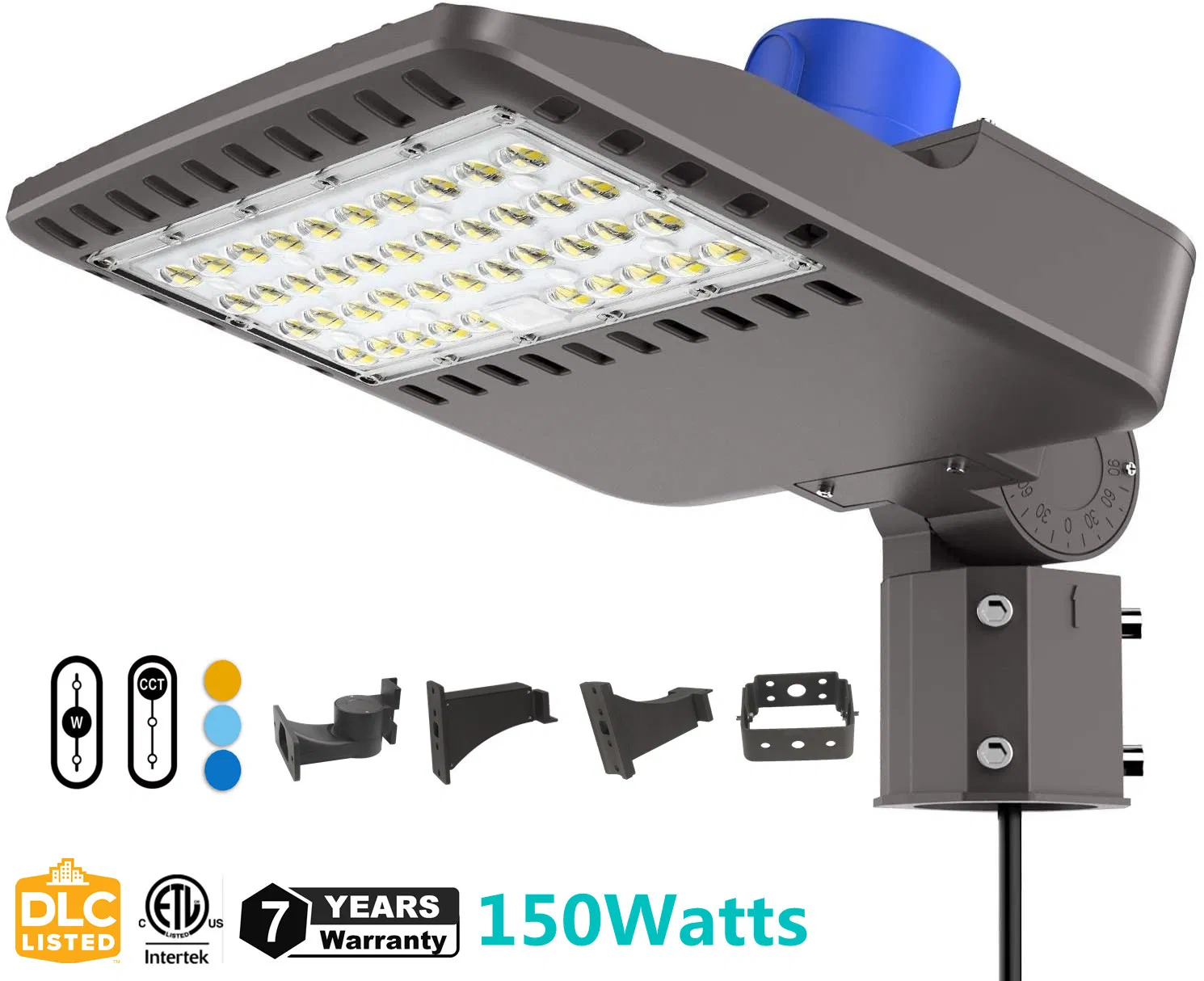 Die-Casting Aluminum Motion Sensor IP66 80*150 Degree Type 3,5 Lens UL Dlc 200 Watt LED Street Light OEM Shoe Box LED Light Parking Lot 100W 150W 300W 400W 500W