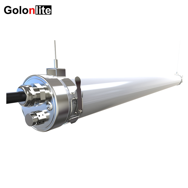 IP69K Light Vapor Tight LED Triproof Luminaire for Food Processing Factory Carwash Chicken Farm