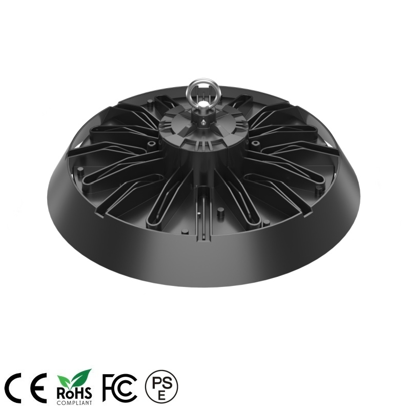 200W 150W 100W Watts Selectable 150lm/W 3CCT UFO LED High Bay Lights