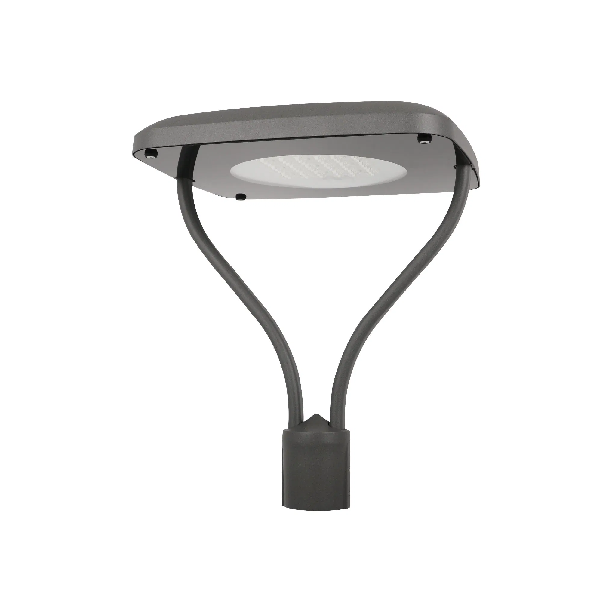 LED Community High Pole Waterproof Square Motion Sensor Post Top Light Garden Smart Outdoor Lighting Aluminum AC Power IP66