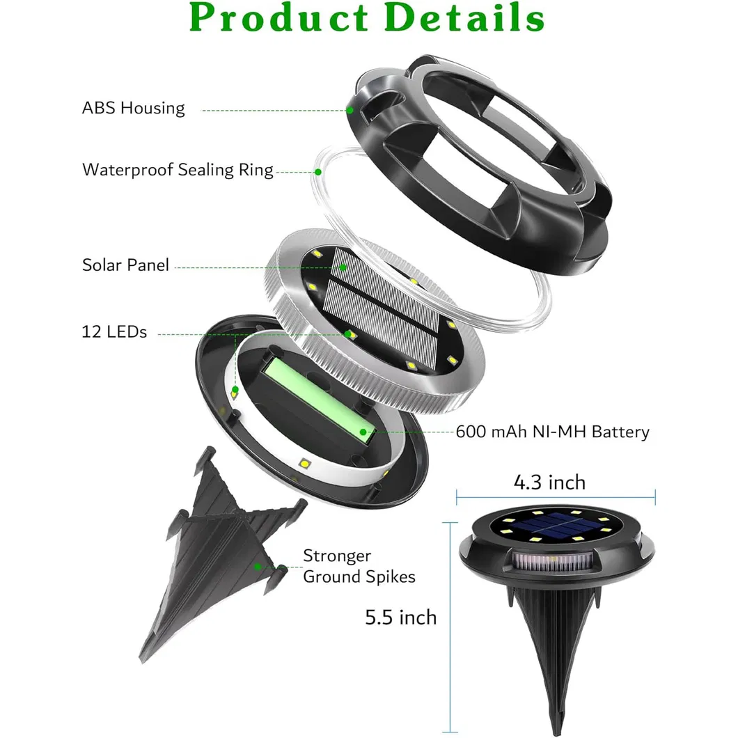 Solar Outdoor Ground Sidelight