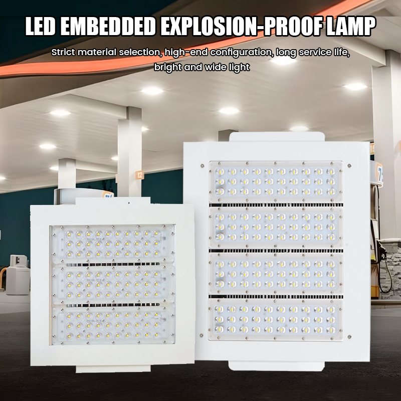 Aluminum 5 Years Warranty Outdoor 100W 150W 200W 250W 300W Gas Station LED Canopy Light for Petrol Station Outdoor Ceiling