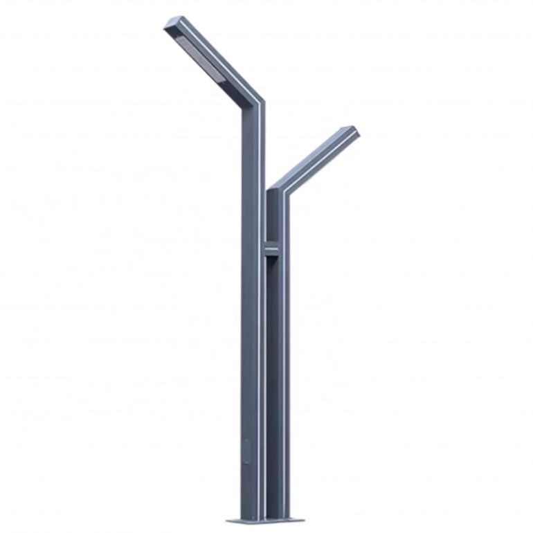 40W Wall Pack Solar Garden Light Aluminum Post Top LED Country Yard Lamp with AC Power Supply