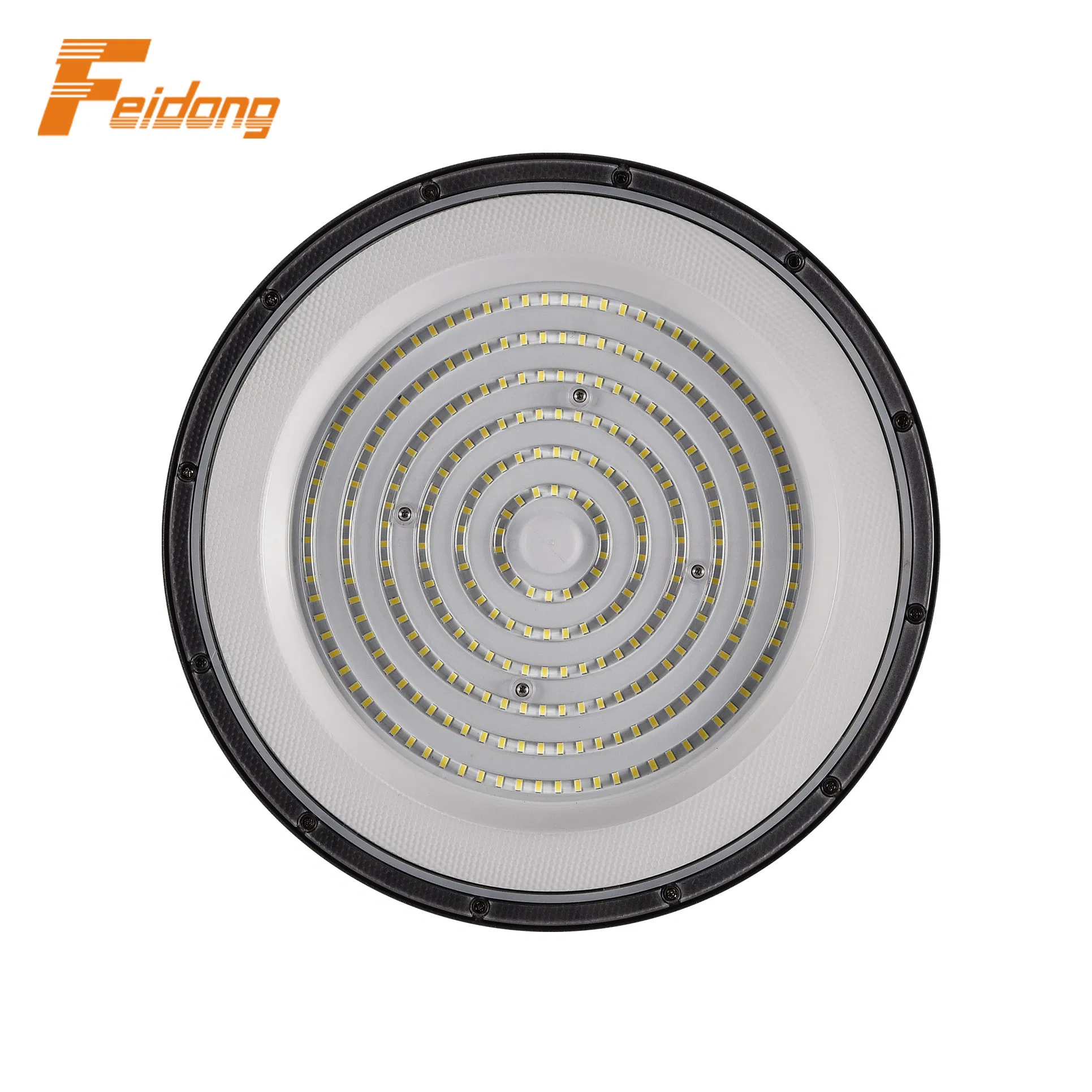Aluminium IP65 SMD 100W 150W 200W Lighting Lamp UFO LED Industrict Linear Dimming Surge 10kv Lightning Protect CCT High Bay Light
