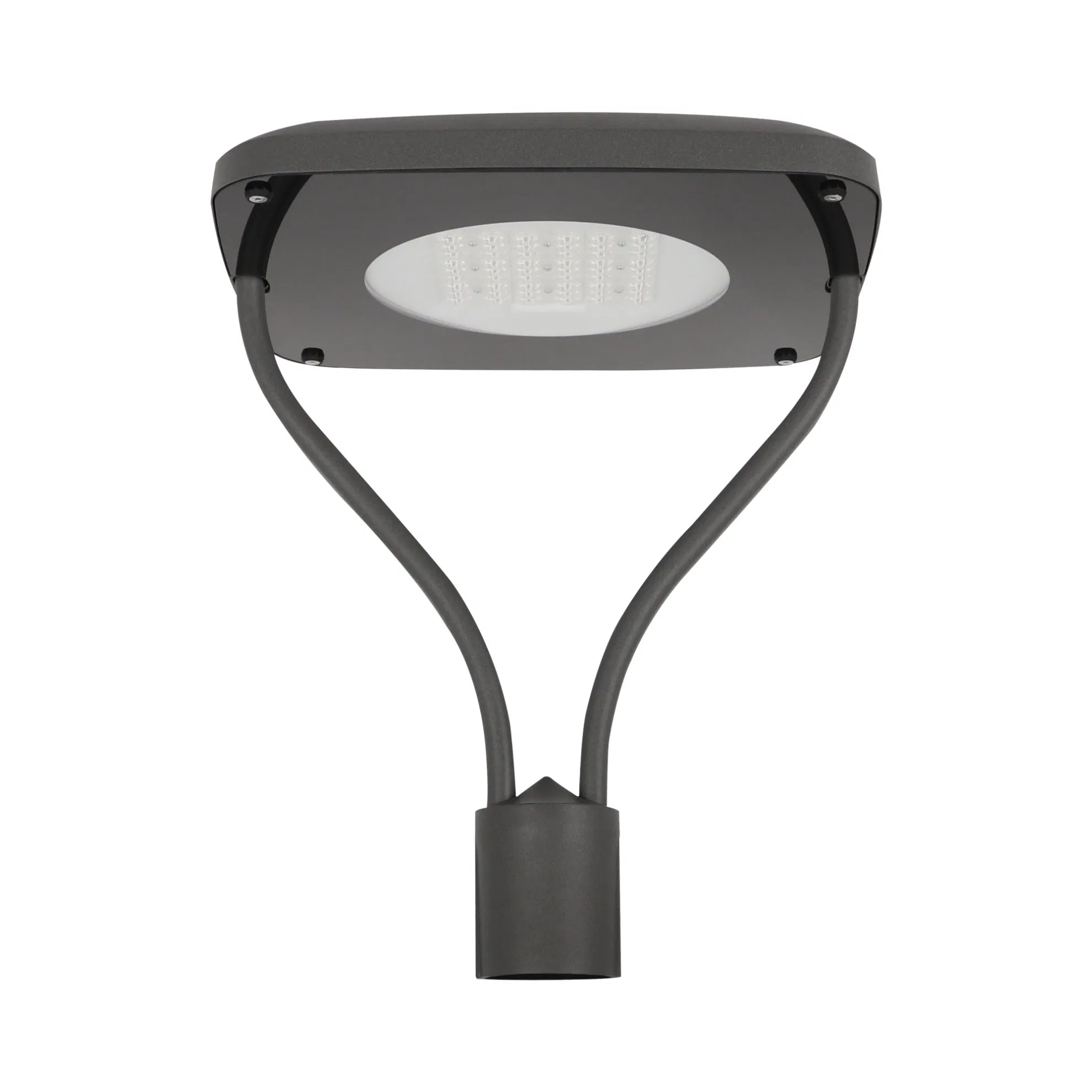 LED Community High Pole Waterproof Square Motion Sensor Post Top Light Garden Smart Outdoor Lighting Aluminum AC Power IP66