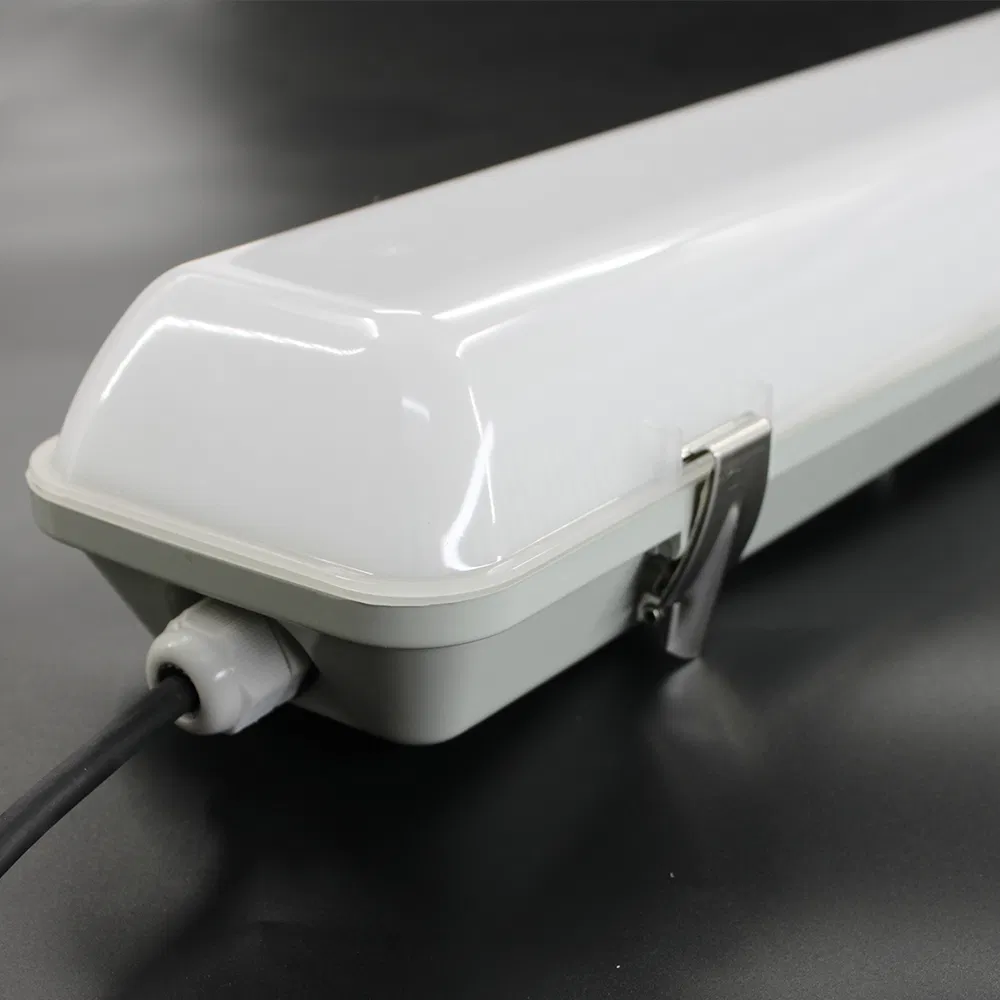 60W Industrial Outdoor LED IP65 Ik08 PC Tri-Proof Fixture with Microwave Sensor