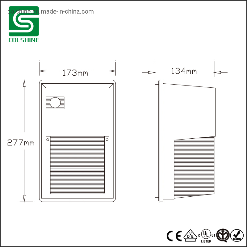 ETL Ce Approval 30W Commercial LED Wall Pack Lights Fixture