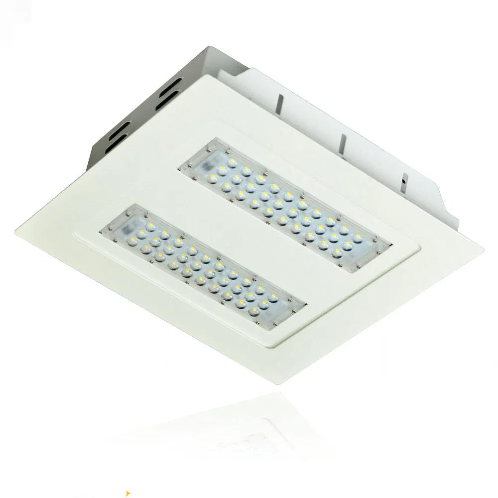 100W Outdoor LED Canopy Light 140lm/W High Brightness Gas Station LED Parking Garage Lights