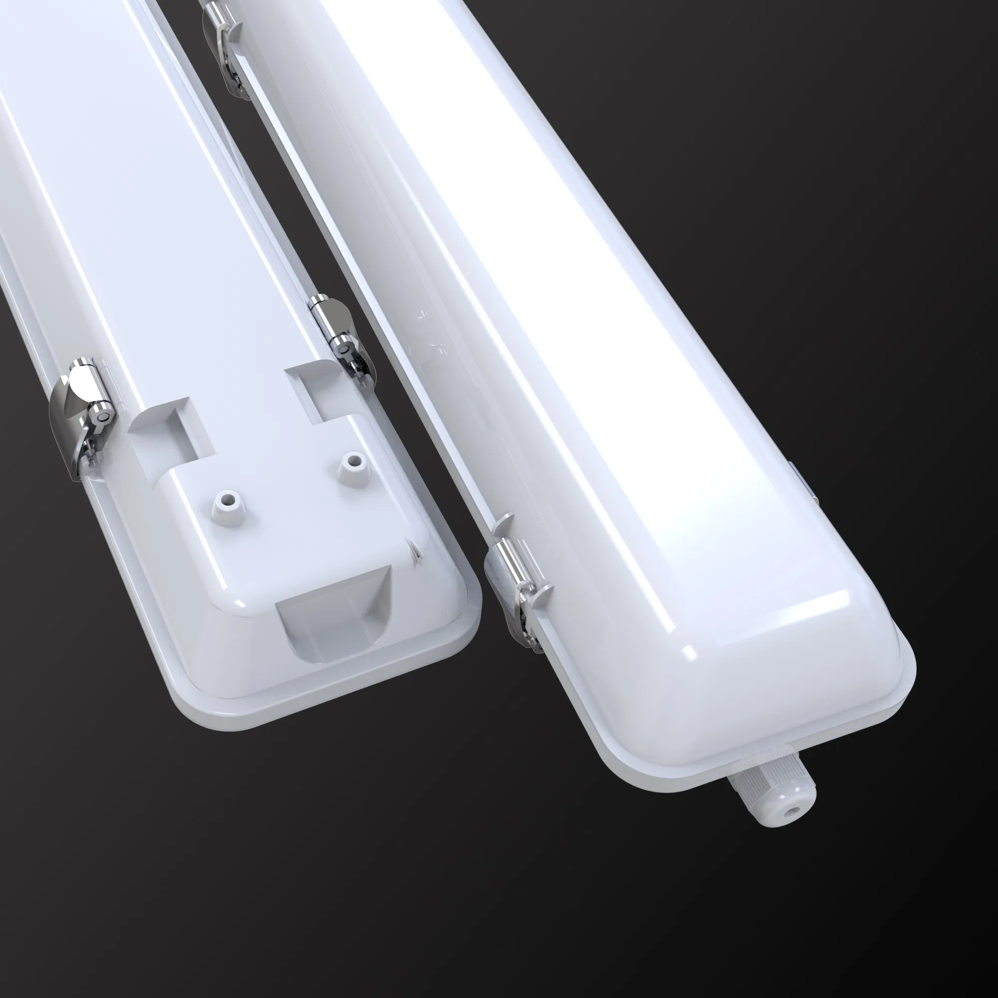 60W Industrial Outdoor LED IP65 Ik08 PC Tri-Proof Fixture with Microwave Sensor