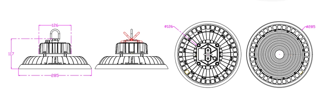 150W Dimensions