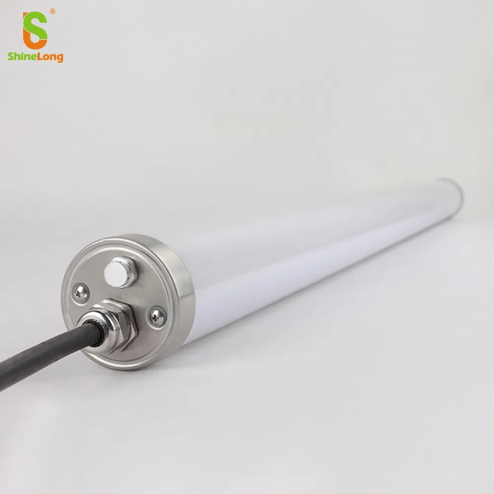 IP69K Ik10 Industrial Tube Light LED Tri-Proof Fixture with 0-10V Dimming