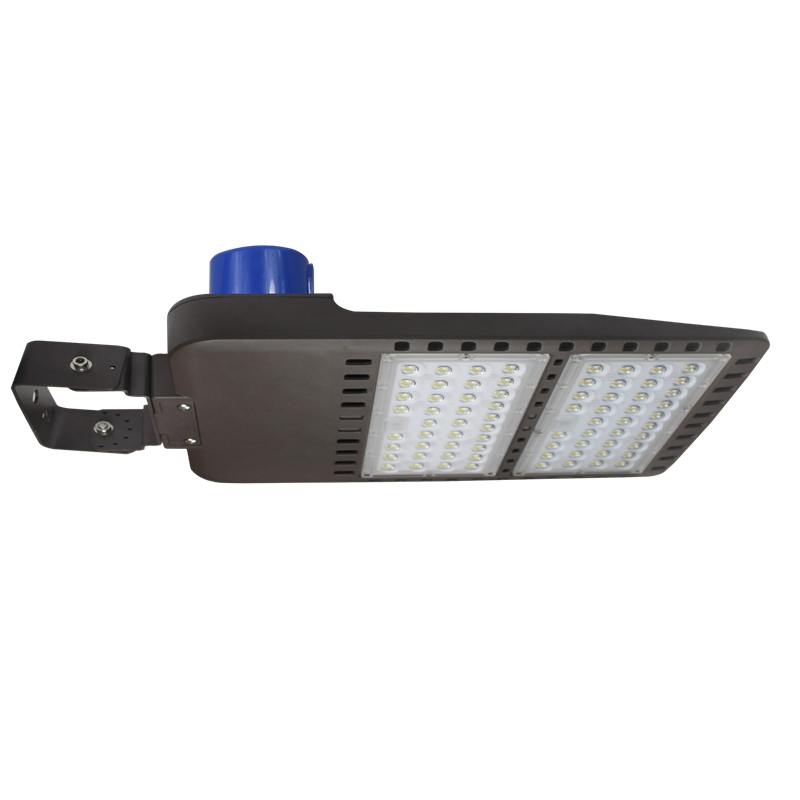 5 10 Year Warranty LED Shoe Box Road Light 100watt 150watt 200watt 300watt 400watt Parking Lot LED Light with Slipfit Yoke Arm Bracket 110V 220V Road Lamp ETL